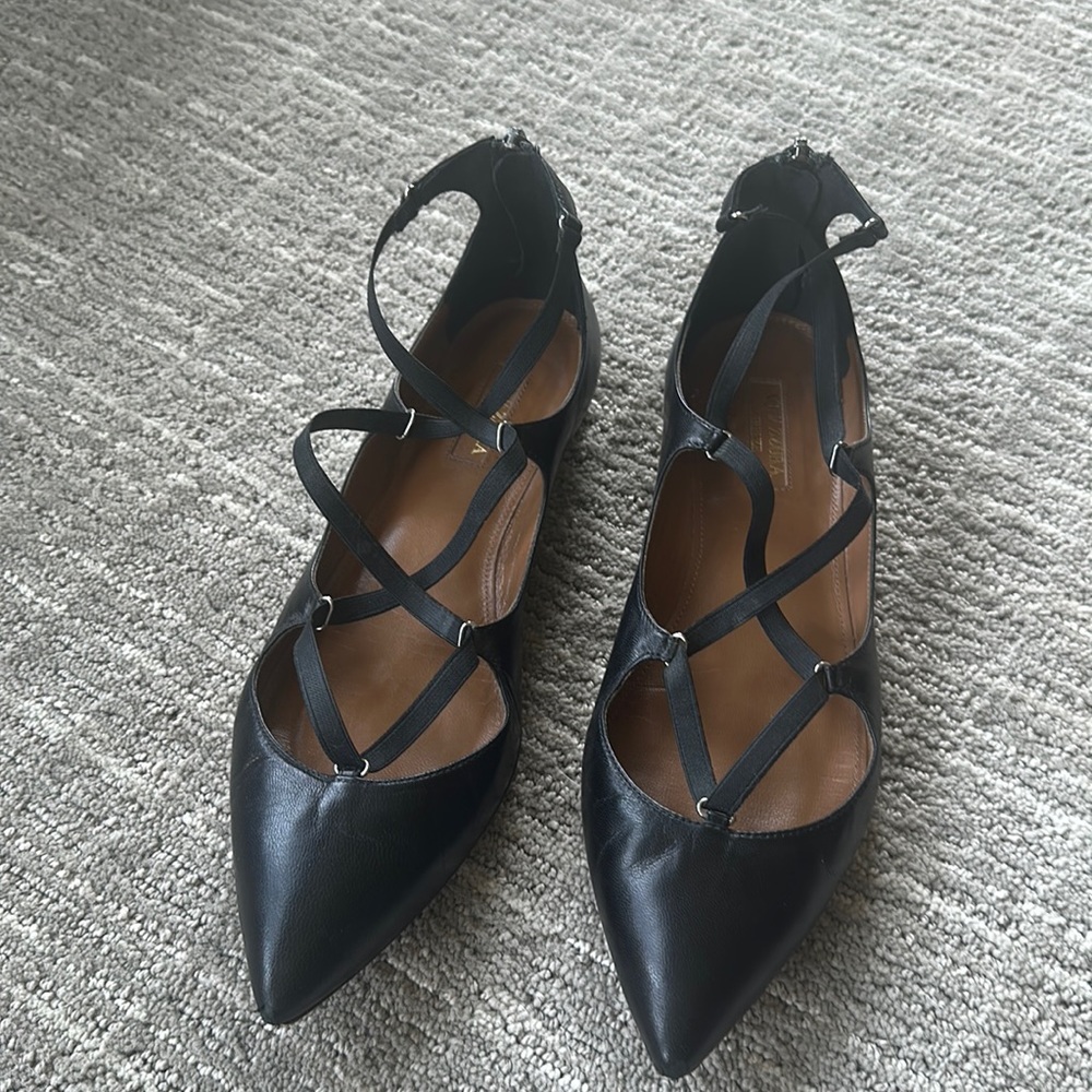 Aquazzara Leather Flats
